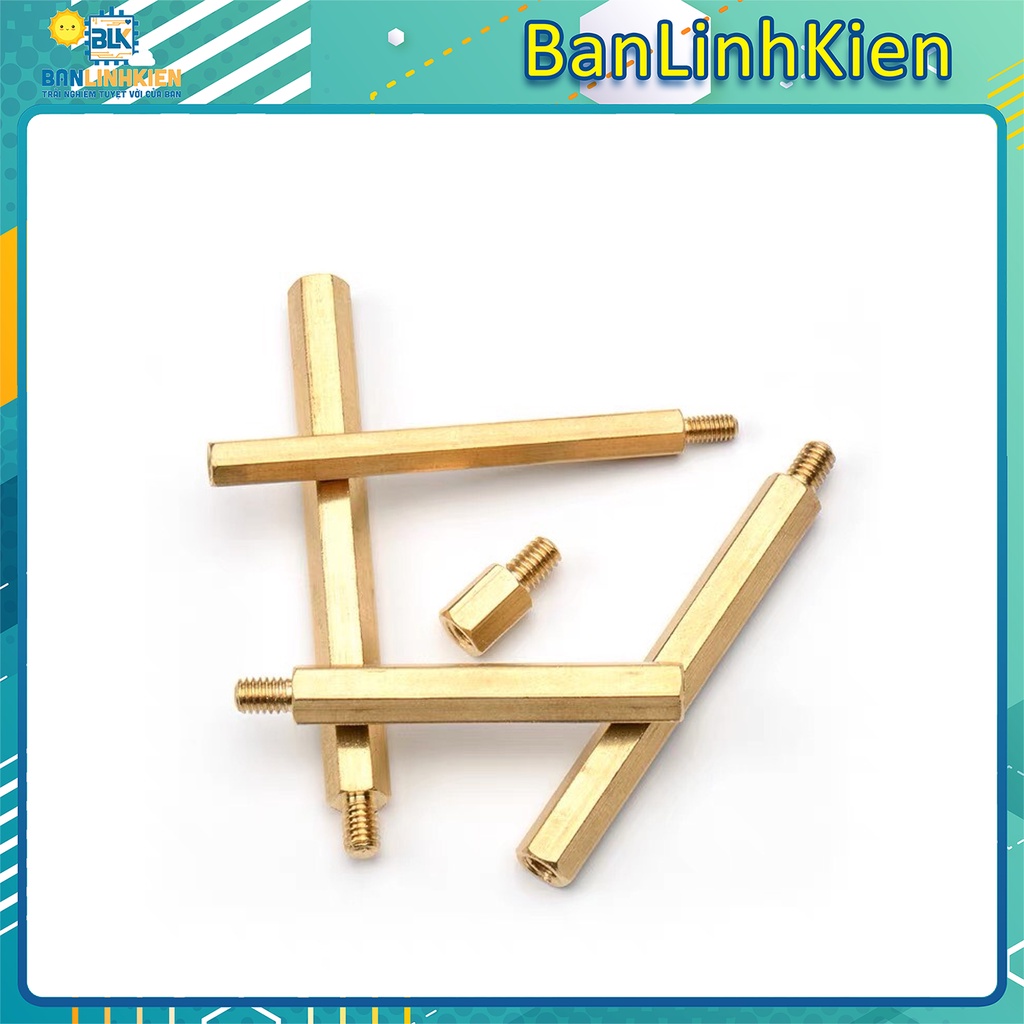 bộ 5 cọc đồng M3 đực cái đầy đủ kích thước | BigBuy360 - bigbuy360.vn