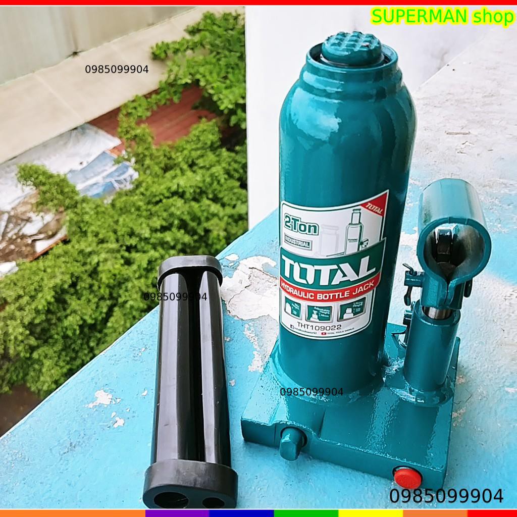 Con đội thủy lực 2 tấn Ingco HBJ202 Total THT109022 kích đội 2 tấn ( có các loại 4 tấn 6 tấn 10 tấn 12 tấn)