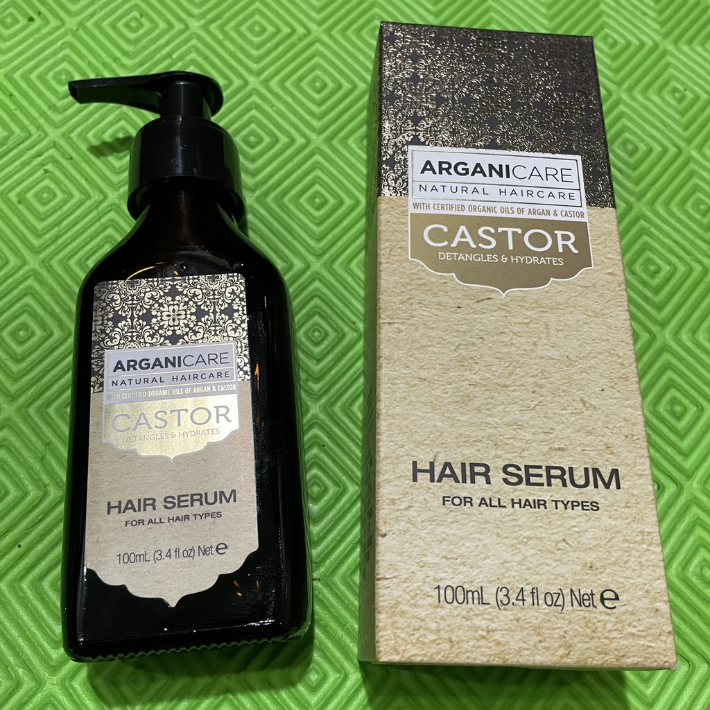 Tinh dầu dưỡng tóc ARGANICARE Castor Hair Serum for All hair types 100ml