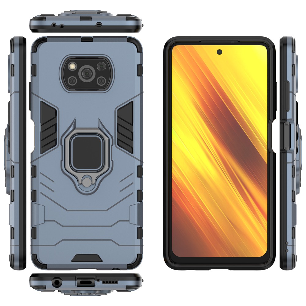 Ốp lưng Xiaomi Poco X3 NFC X3 Pro 🔥 𝐅𝐑𝐄𝐄 𝐒𝐇𝐈𝐏 🔥 Ốp iRON MAN IRING Nhựa PC cứng viền dẻo chống sốc cho Poco X3 Pro NFC