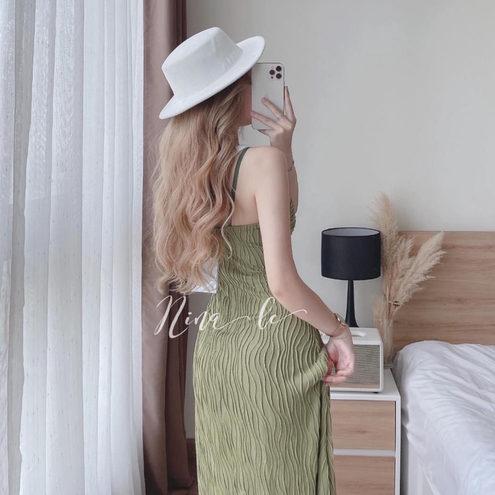 Đầm Váy Nữ 2 Dây Maxi Xoắn Ngực,đầm Hai Dây Đơn Giản, Nhẹ Nhàng Cho Nàng Đi Chơi, Đi Biển Thời Trang Nữ Xm Minh Phúc