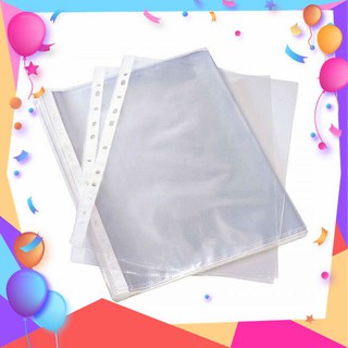 Xấp 100 cái Bìa lỗ nilon A4 - túi 11 lỗ (๖ۣۜTốt nhất -๖ۣۜRẻ nhất)