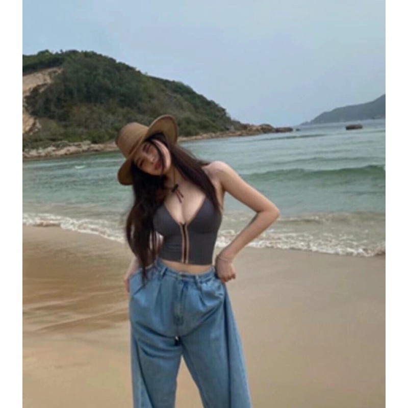 Áo bra mẫu mới kéo khóa nâng ngực
