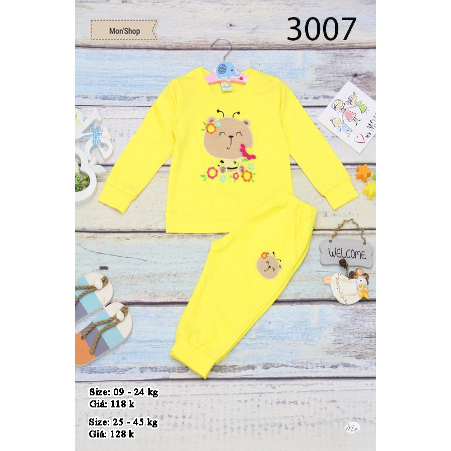 Bộ dài bé gái 4 màu