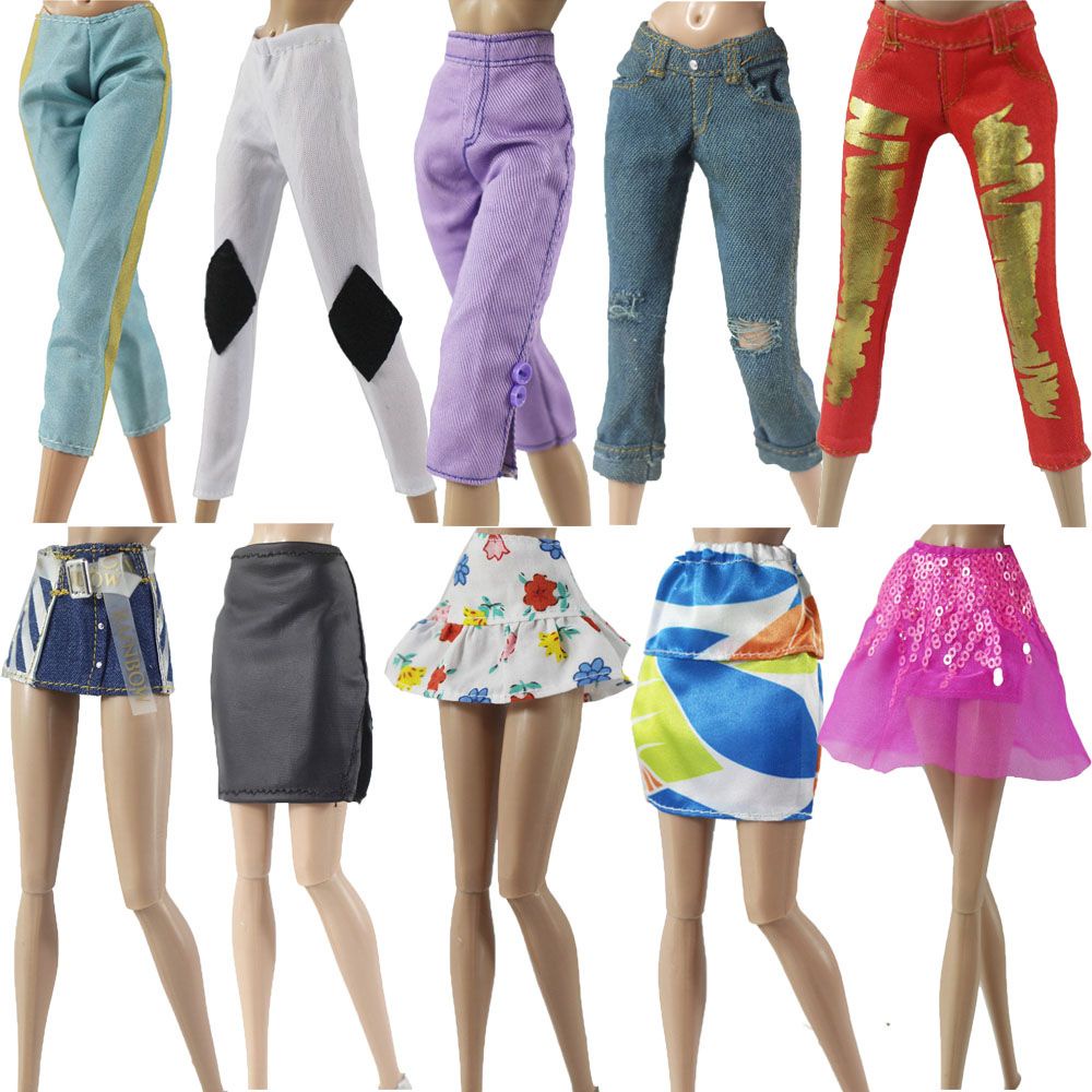 Quần dài/ Chân váy nhiều mẫu tùy chọn đáng yêu thời trang dành cho búp bê tỉ lệ 1/6 11.5" BJD