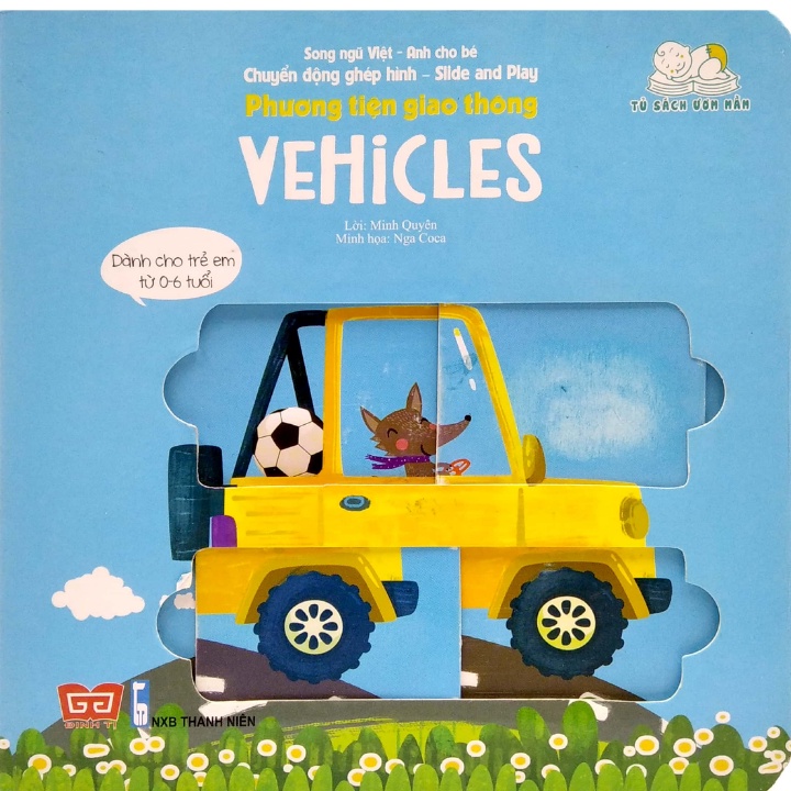 Sách - Chuyển Động Ghép Hình - Slide And Play - Phương Tiện Giao Thông - Vehicles