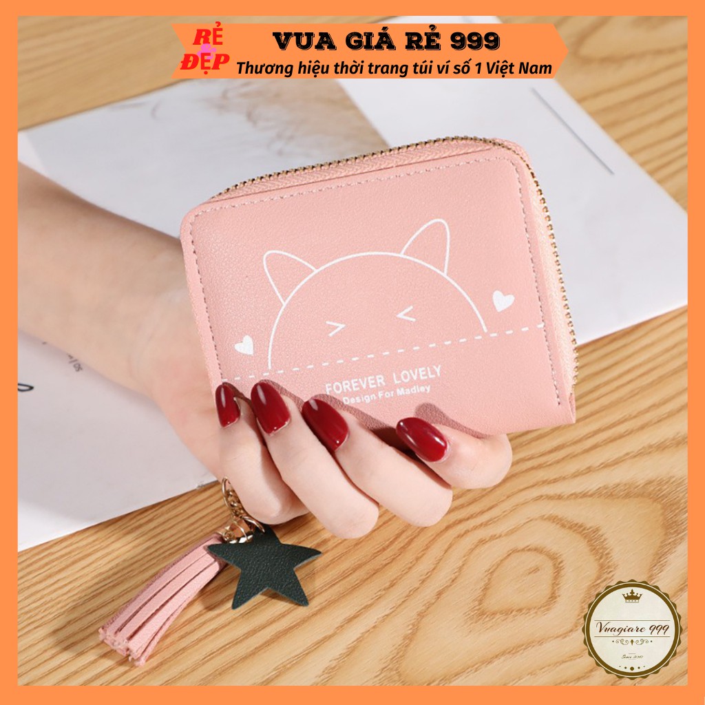 Ví nữ mini ngắn nhỏ gọn thời trang bỏ túi cute giá rẻ MACA VN48