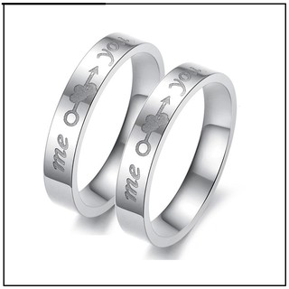 Nhẫn cặp me you inox, nhẫn đôi inox