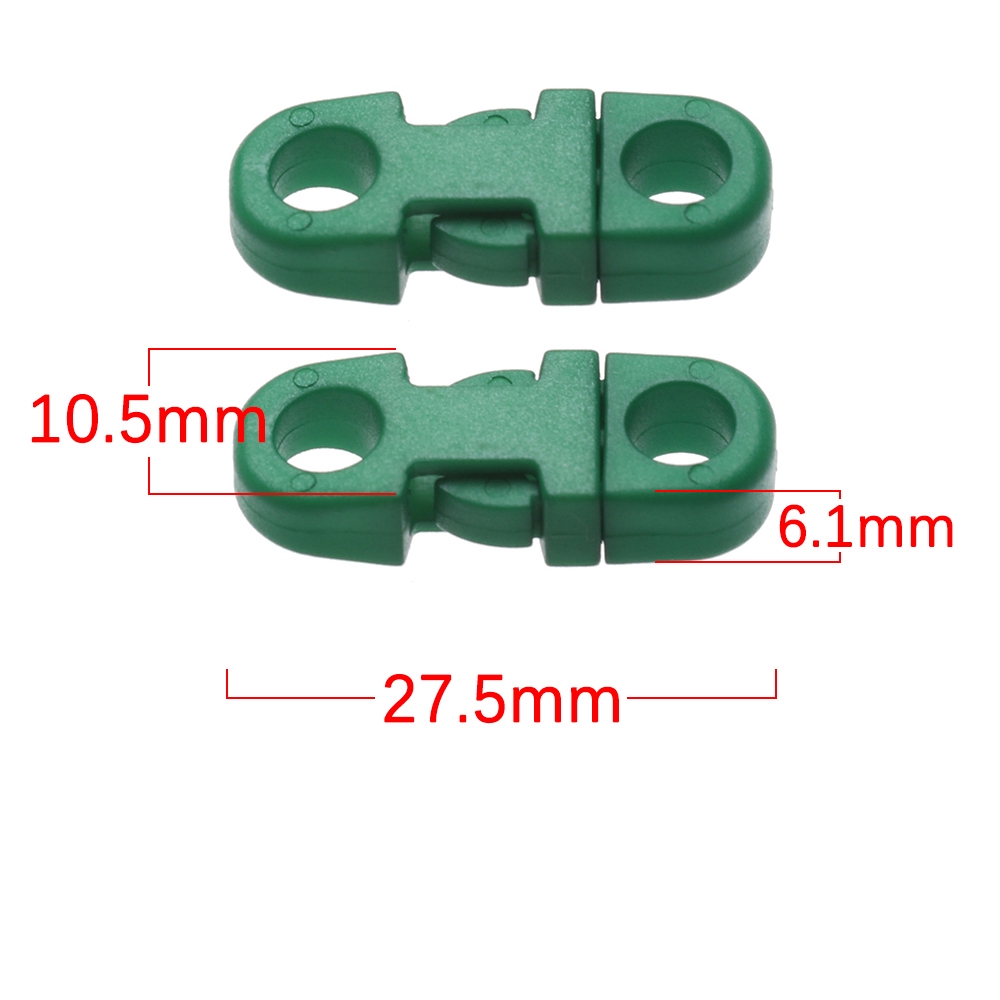 4/8/12/20 khóa nhựa 5mm chuyên dụng cho vòng tay paracord tùy chọn