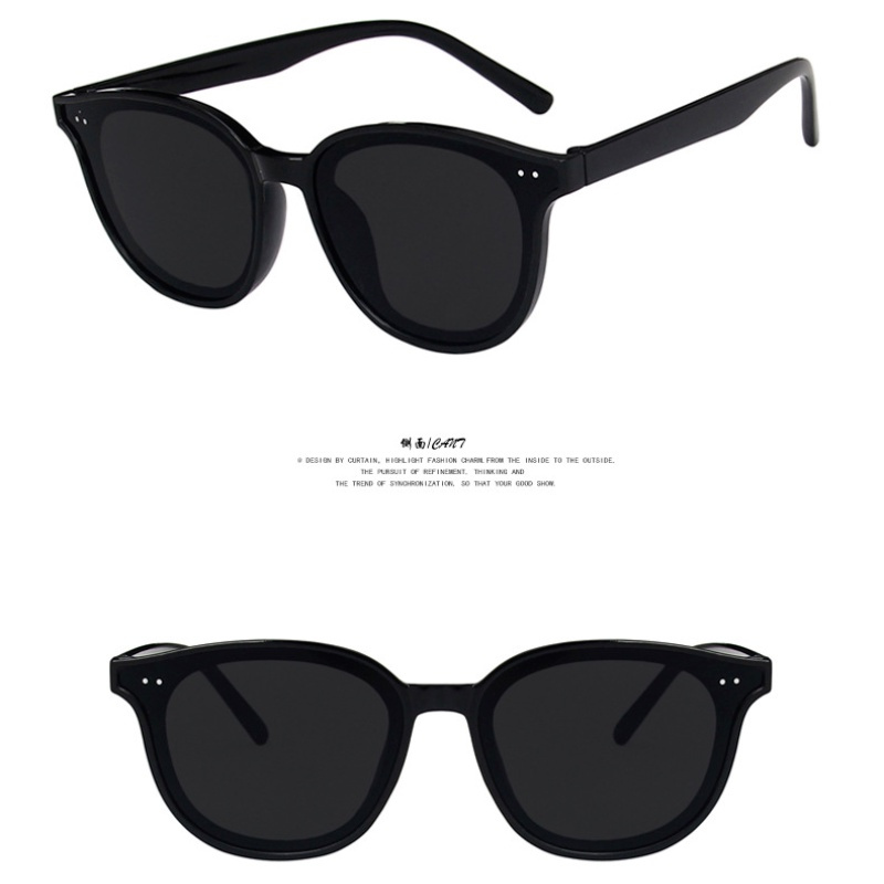 Kính Mát Gọng Oval Phong Cách Retro Hàn Quốc Cho Nam Và Nữ