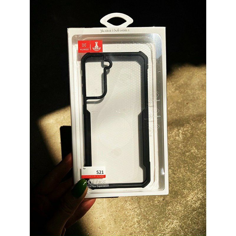ỐP lưng Xundd Samsung Galaxy S22,S22 plus,S22 ultra,S21/ S21 Plus / S21 Ultra chống sốc lưng trong viền màu chống ố vàng