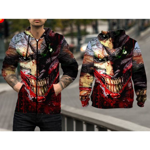 Áo Khoác Hoodie In Hình Joker Độc Đáo Cá Tính