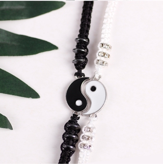 Set 1 / 2 Vòng Tay Bện Dây Thủ Công Cho Cặp Đôi