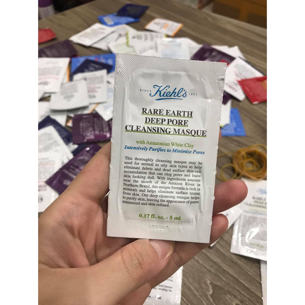 Kiehl's Mẫu thử mặt nạ đất sét Rare Earth Deep Pore Cleansing Masque 5ml