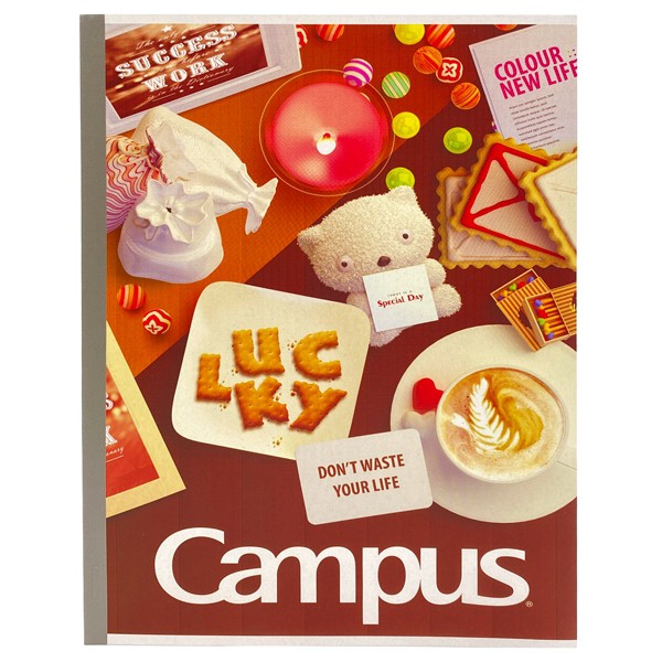 Lốc 10 Vở kẻ ngang Campus Gift 120 trang