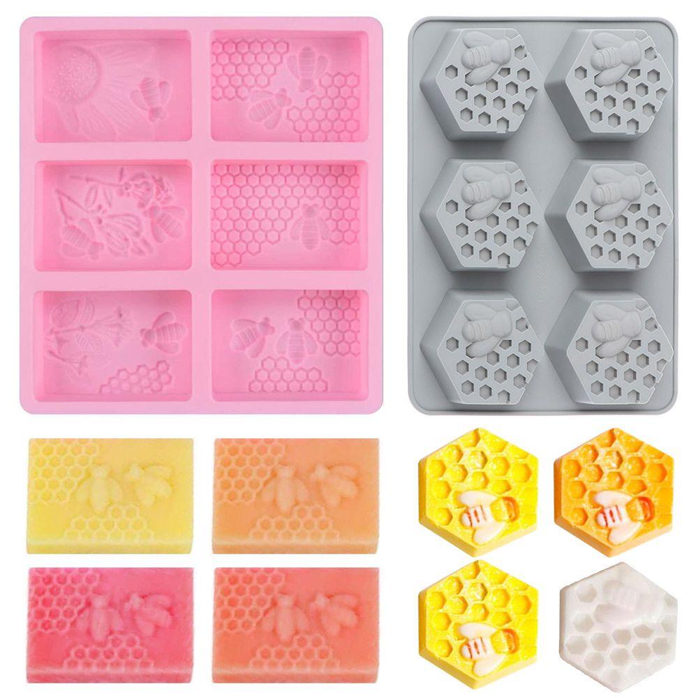 MUVAKO Khuôn Làm Bánh Hình Tổ Ong / Oval Bằng Nhựa Độc Đáo DIY