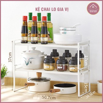 Kệ Để Đồ Nhà Bếp Đa Năng, Kệ Tủ Bếp Để Chai Lọ Xong Nồi, Tăng Cường Không Gian Để Đồ Cho Căn Bếp Nhà Bạn