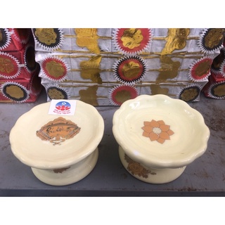 Chân Nến Thờ Men Vàng