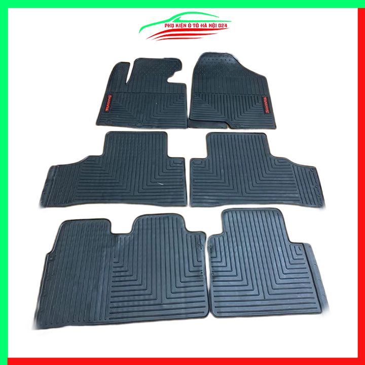 Thảm lót sàn cao su cho xe Santafe 2015-2020 Mẫu Mới hàng chuẩn theo xe chịu lực tốt