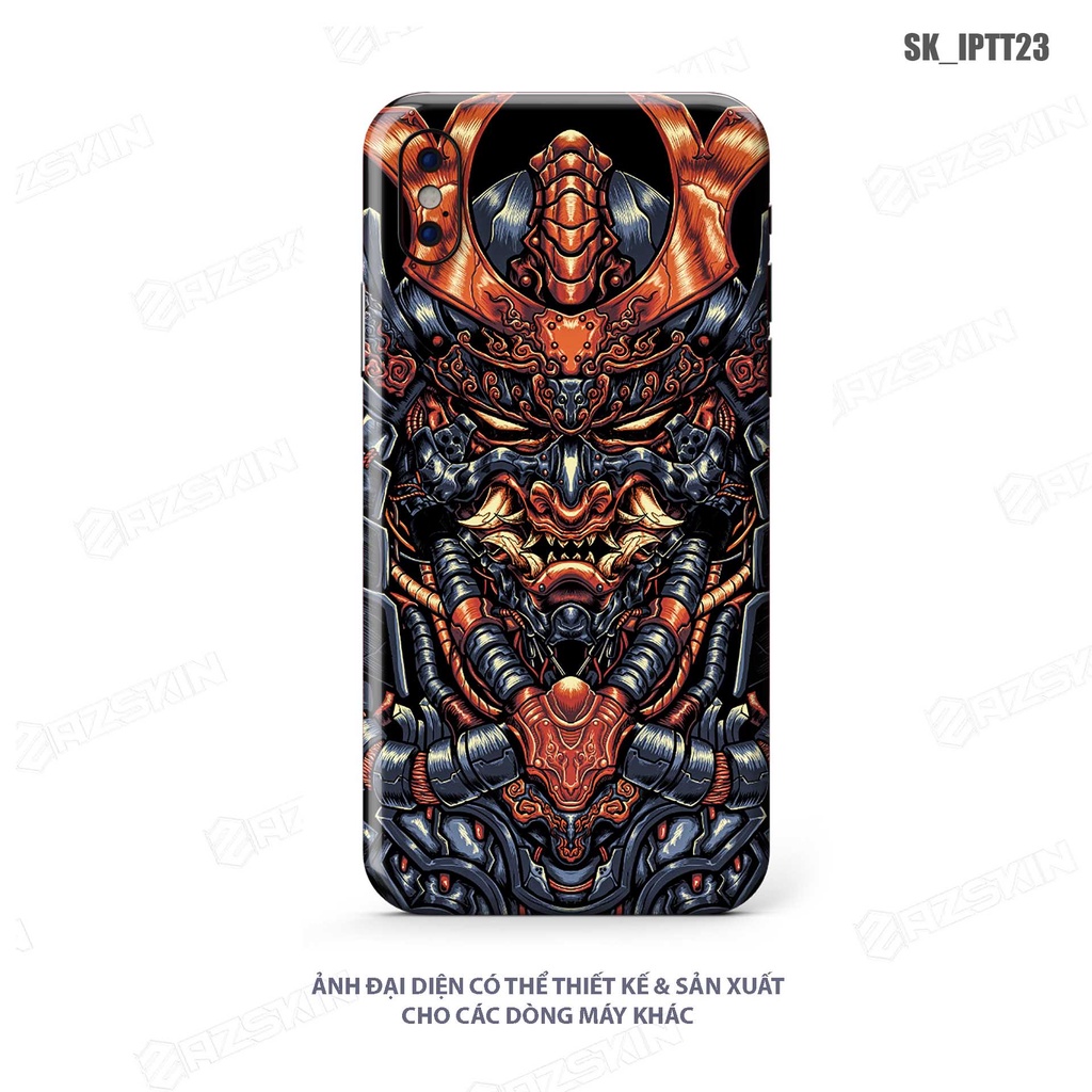 Miếng Dán Skin Tattoo Dành Cho IPhone 7 - 14 Pro Max |SK_IPHTT23| Chất Liệu Nhập Khẩu, Khuôn Cắt CNC Dán Full Lưng Viền