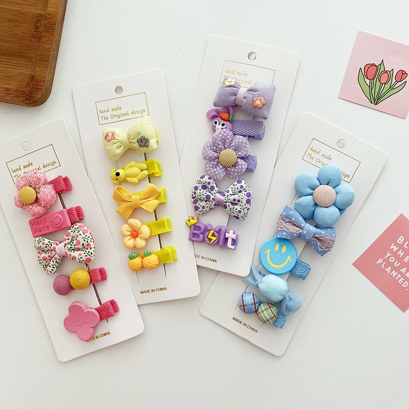 Kẹp Tóc Hình Nơ Nhiều Màu Sắc Phong Cách Hàn Quốc Dễ Thương 2022 Dành Cho Bé Gái