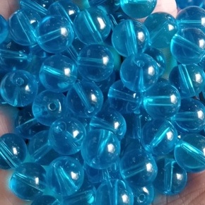 10gam hạt đá màu xanh Aqua size 4-6-8-10mm