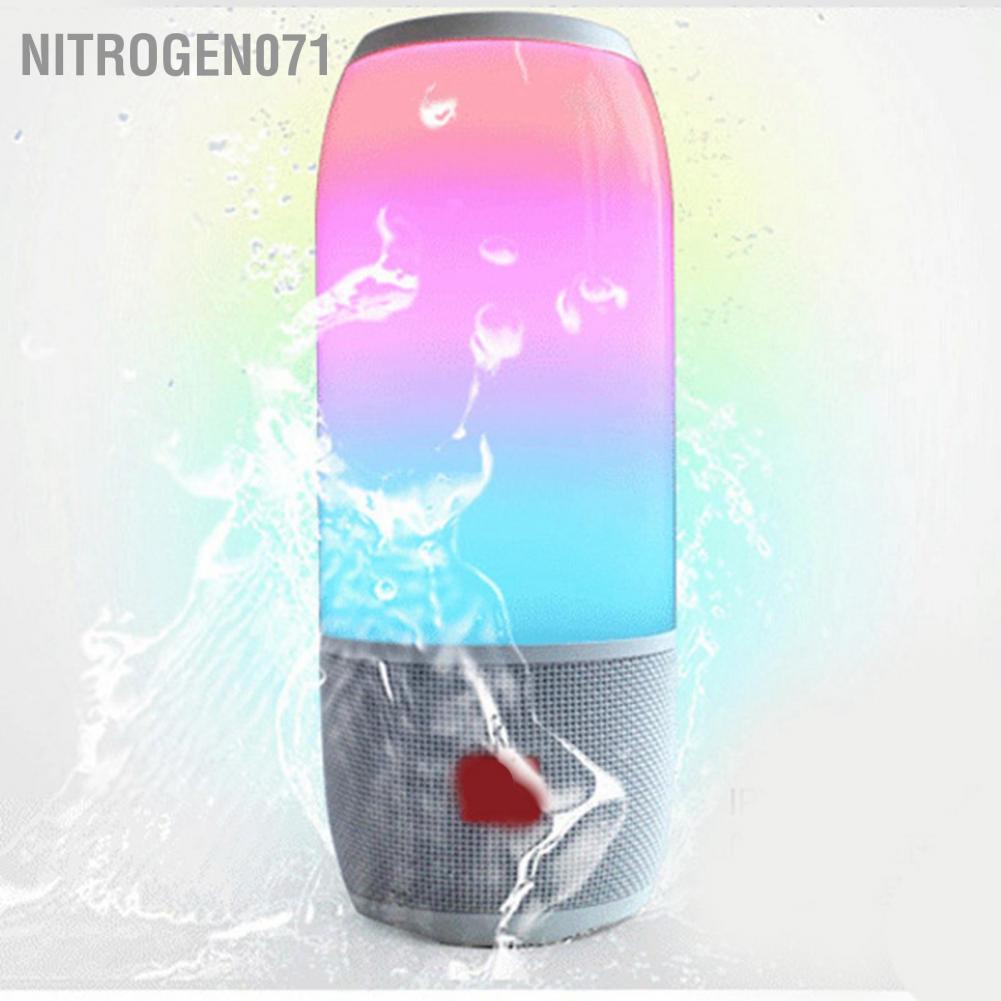Nitrogen071 Loa di động Bluetooth Không thấm nước Giảm tiếng ồn Âm thanh vòm âm nổi ngoài trời mini