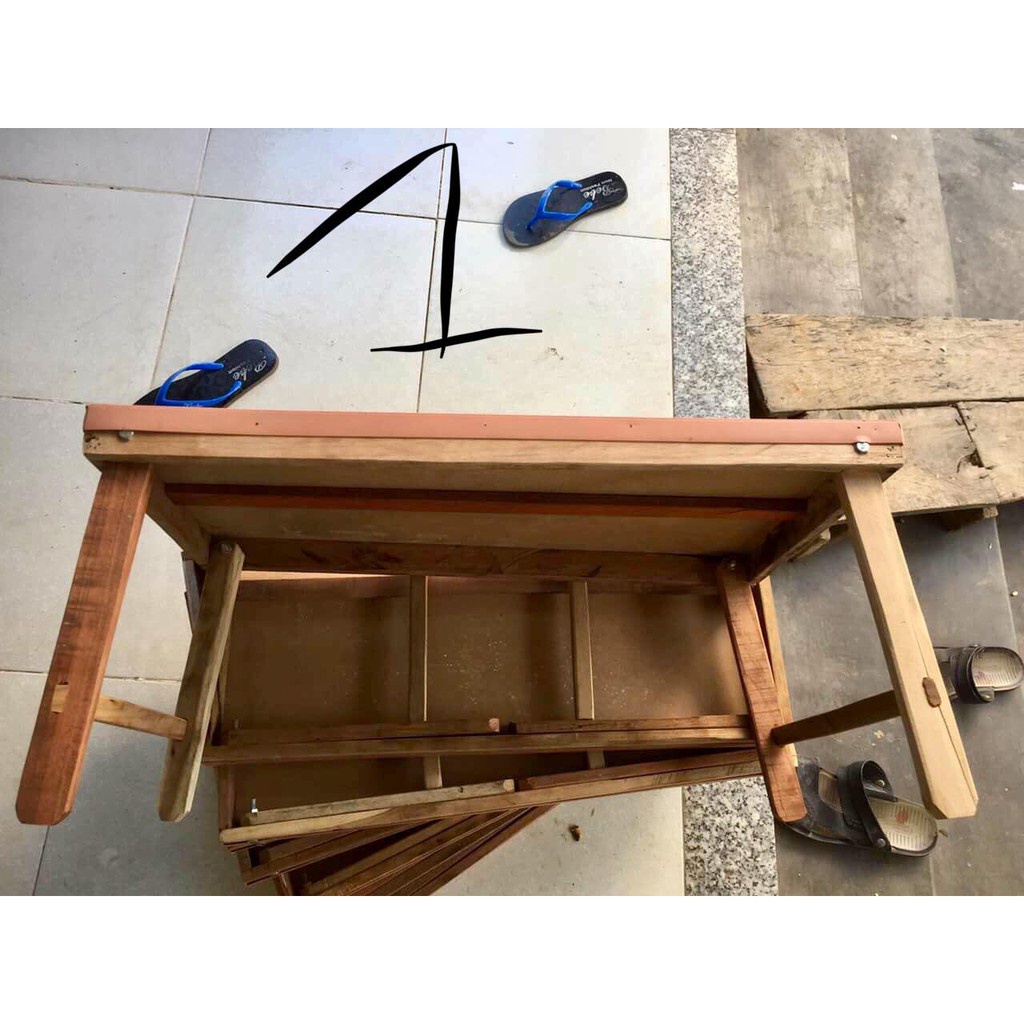 Bàn Gấp Gọn Học Sinh, Bàn Gập Gỗ Sinh Viên Đa Năng Chất Lượng, Gỗ Tự Nhiên Chắc Chắn
