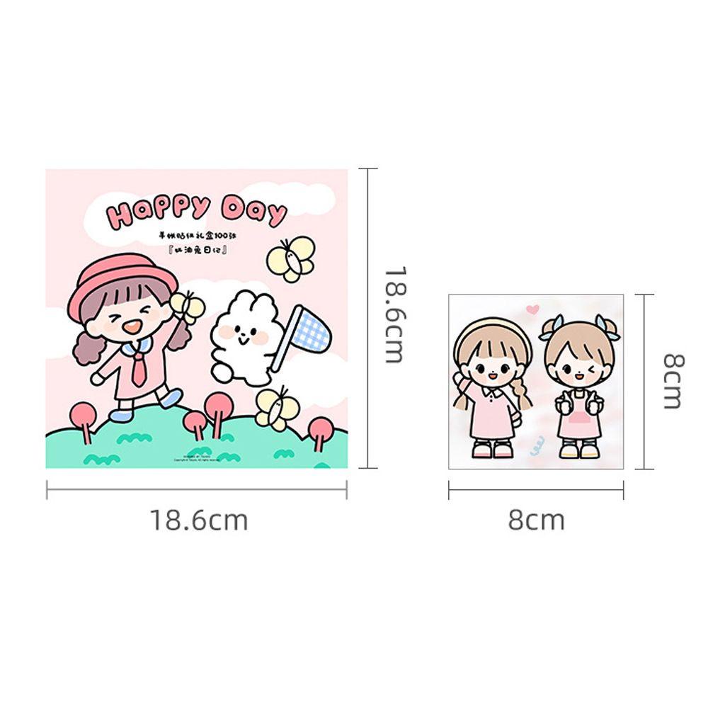 Bộ 20 Tấm Sticker PET Dán Trang Trí Sổ Tay
