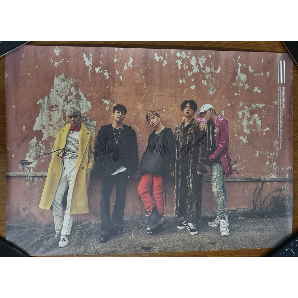 Chữ ký tay của nhóm BIGBANG (50x75cm)