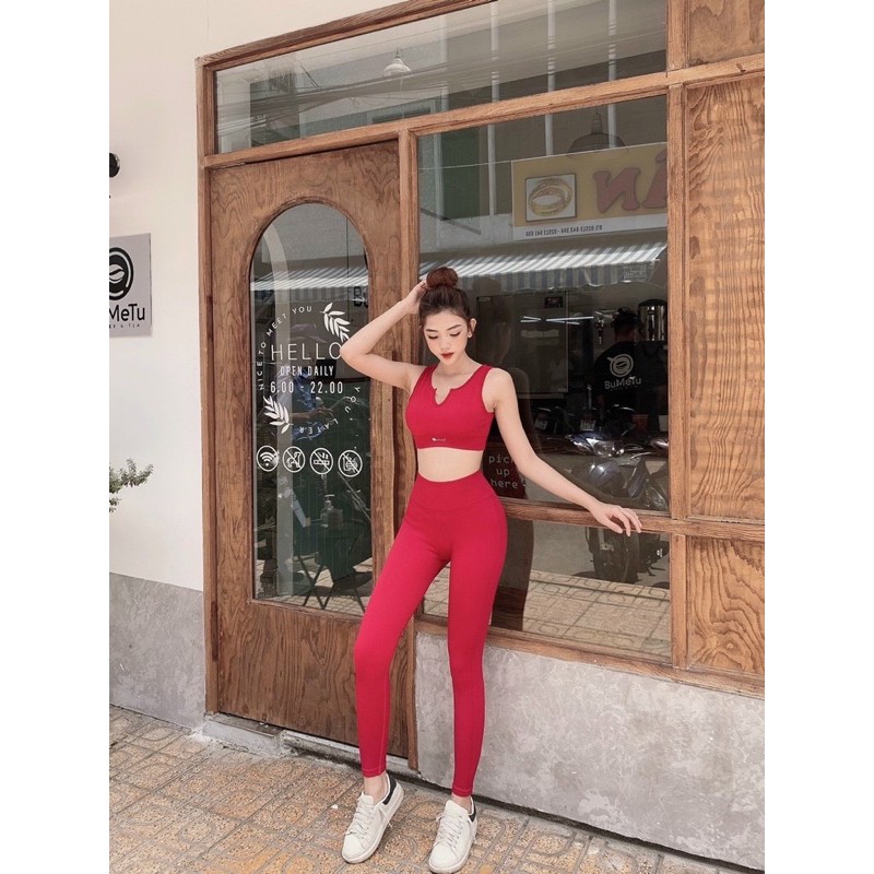 SET THUN CỔ U GÂN GYM, THỂ THAO, YOGA