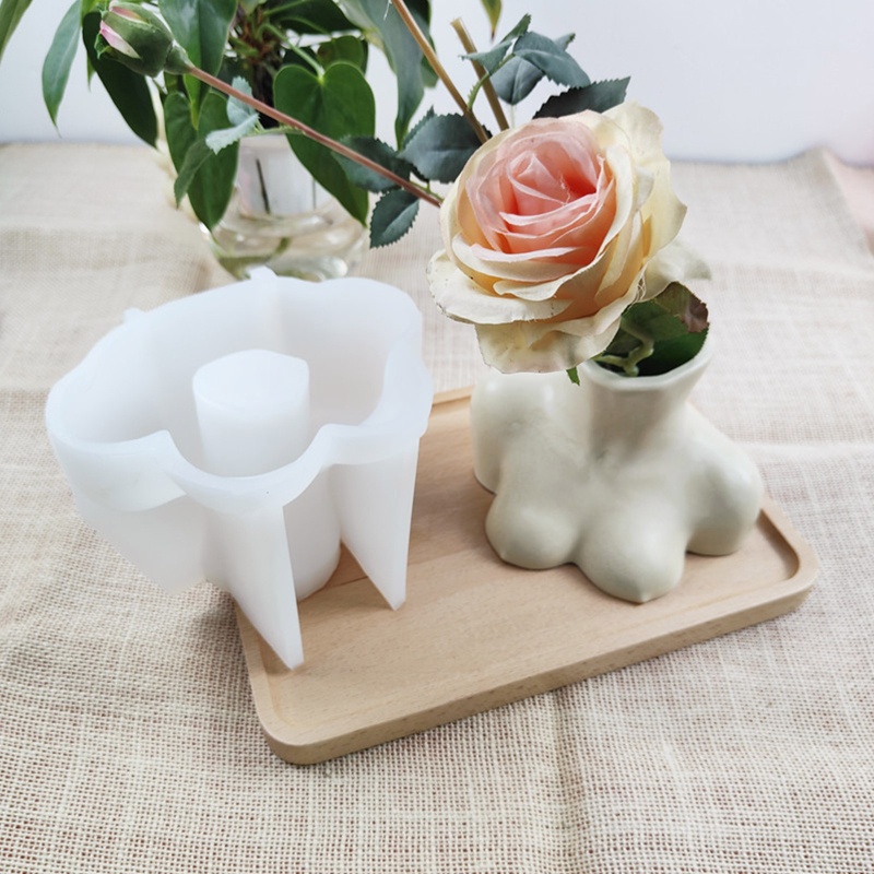 Khuôn Silicone Làm Chậu Hoa / Chậu Cây Hình Cơ Thể Người Độc Đáo DIY