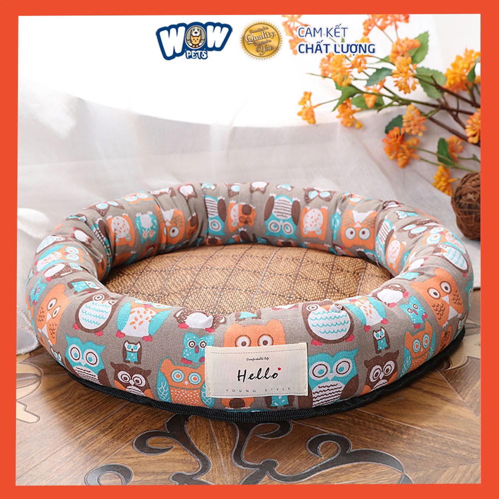 [S005] 66 X 66CM - 30KG Nệm / Đệm / Giường ngủ cho Chó Mèo wowpets Ổ thảm lót hình tròn dày ấm size to