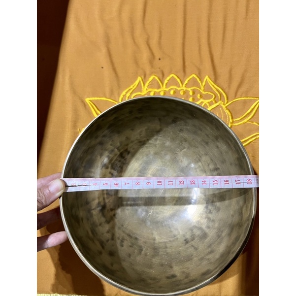 Chuông xoay  dòng fullmoon 18CM đúc bằng tay 100% tại Nepal