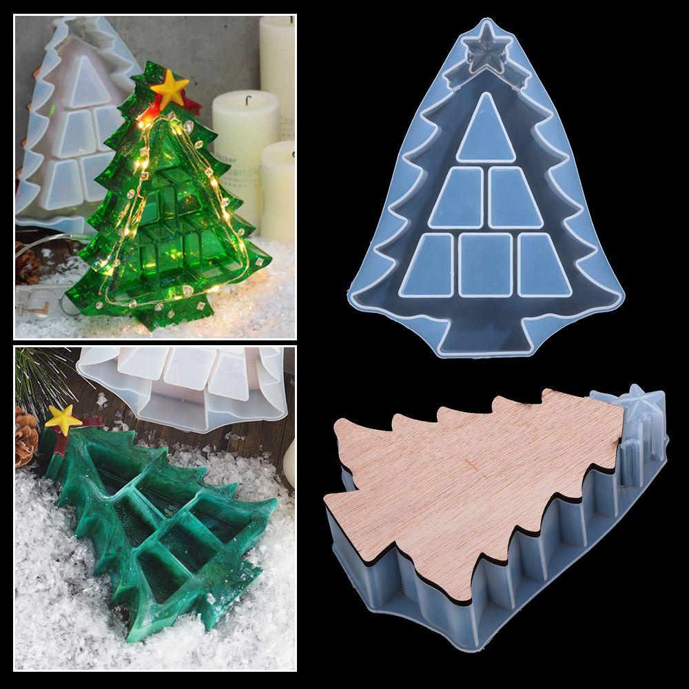 Khuôn Silicone Làm Cây Thông Giáng Sinh Epoxy DIY