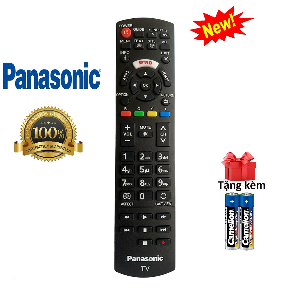 Điều khiển Tivi Panasonic smart thường có internet hàng sịn, remote tv panasonic các dòng LCD/LED - có bảo hành