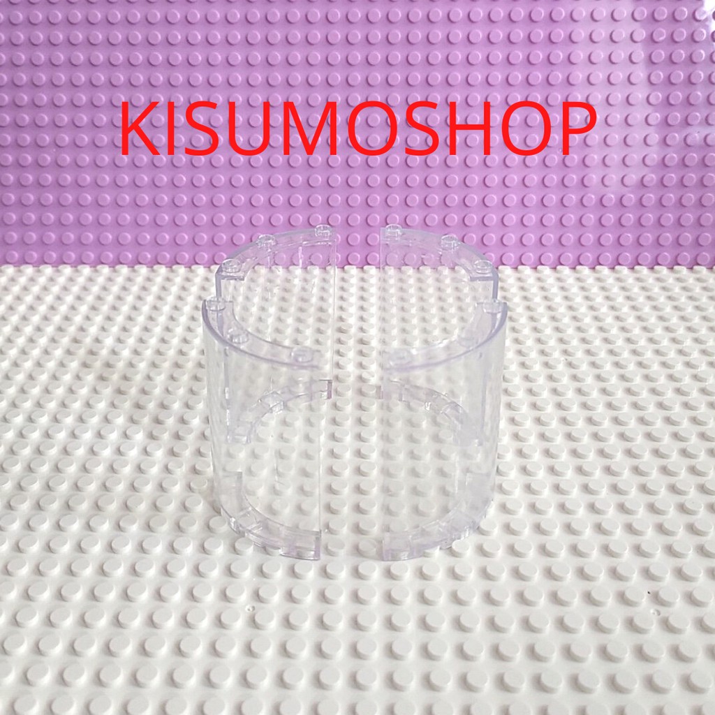 đồ chơi giáo dục lắp ráp logo moc 1 tấm kính bo góc cao 6cm D22