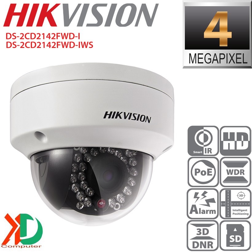 Camera ip wifi 4MP bán cầu HIKVISION DS-2CD2142FWD-I(WS) 2K HD chính hãng