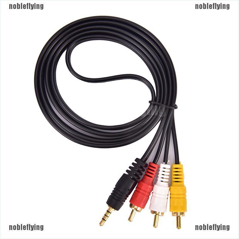 Cáp Chuyển Đổi Âm Thanh Từ Aux Male 3.5mm Sang 3 Rca Av