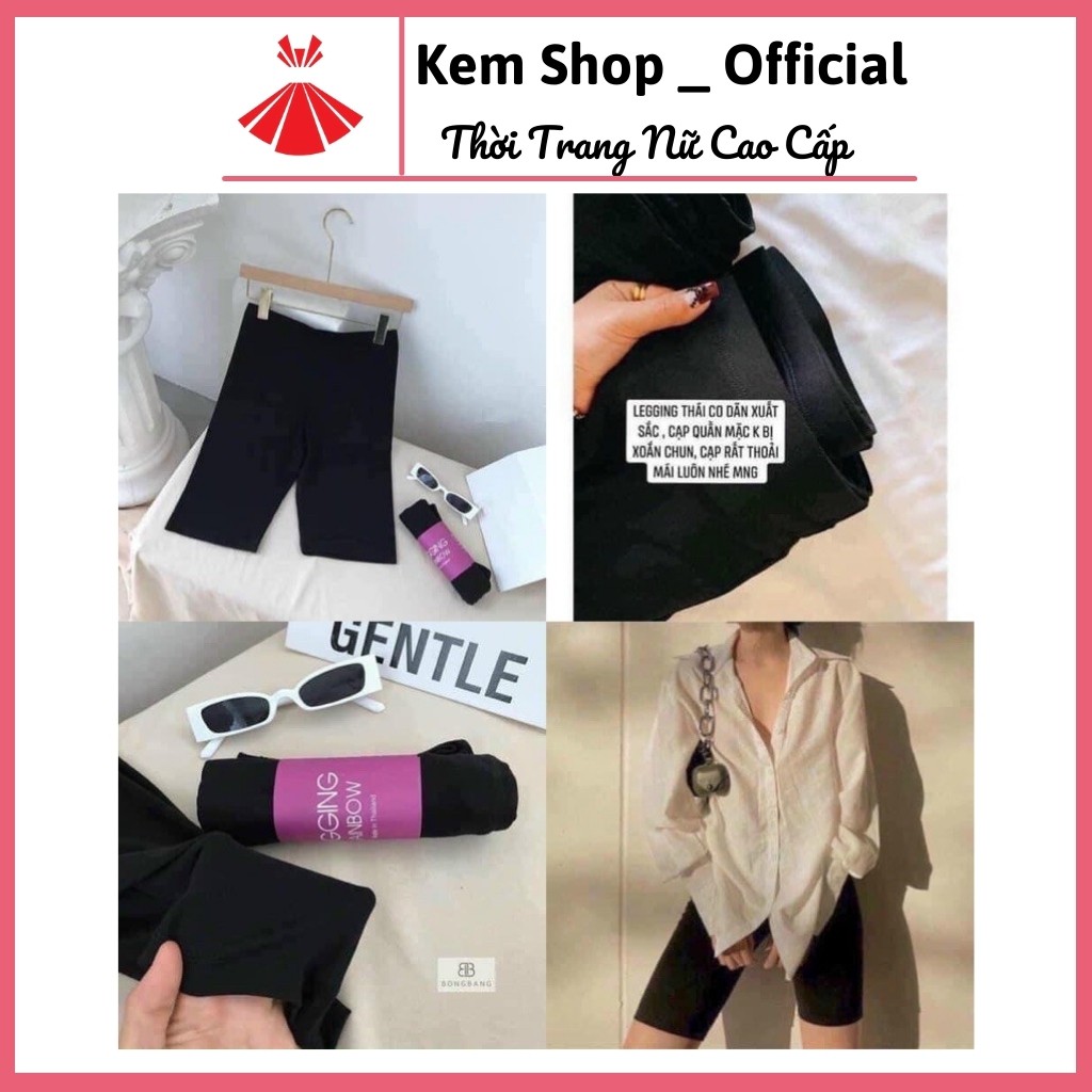 Quần Legging Lửng Nữ Thể Thao, Quần legging nữ Thái Nâng Mông - Kem Shop | BigBuy360 - bigbuy360.vn