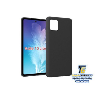 Ốp lưng silicon màu đen SamSung Galaxy Note 10 Lite hàng cao cấp chống bám vân tay