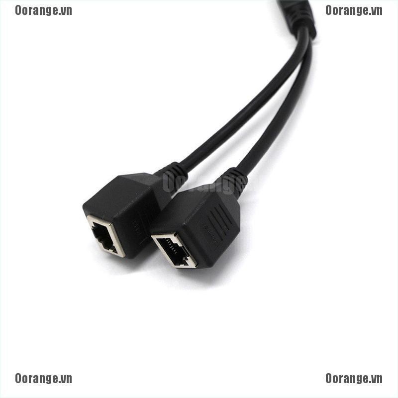 Dây cáp mạng chia 1 thành 2 cổng RJ45 tiện dụng