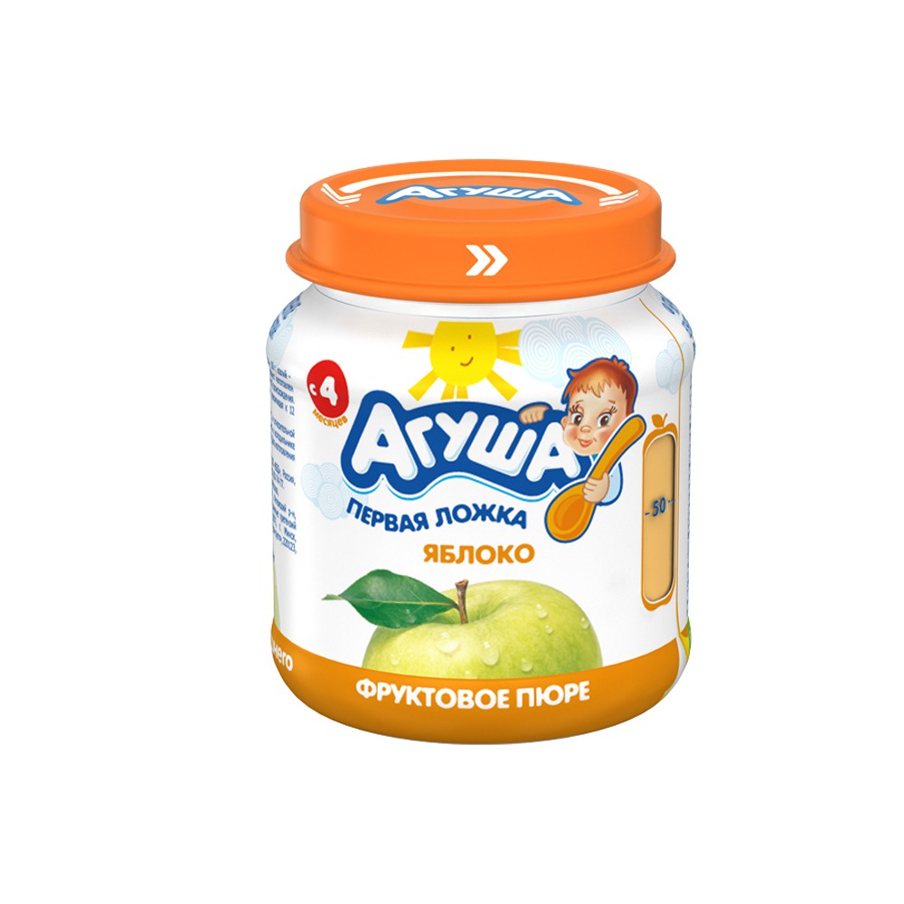 Hoa quả nghiền đóng lọ Arywa vị táo cho bé từ 4 tháng -Lọ 115g