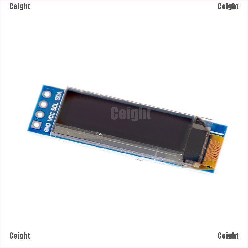 (Cei) IIC I2C 0.91" 128x32 white OLED LCD Display Module 3.3v 5v For Arduino PIC  _cei