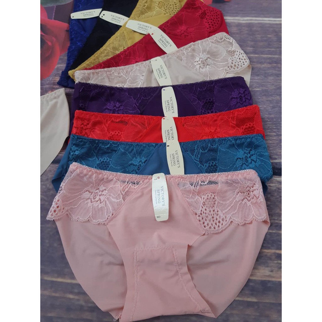 [Mã 12FASHIONSALE1 giảm 10K đơn 50K] Quần Lót Su Trơn Phối Ren Lụa - QL 5512 | BigBuy360 - bigbuy360.vn