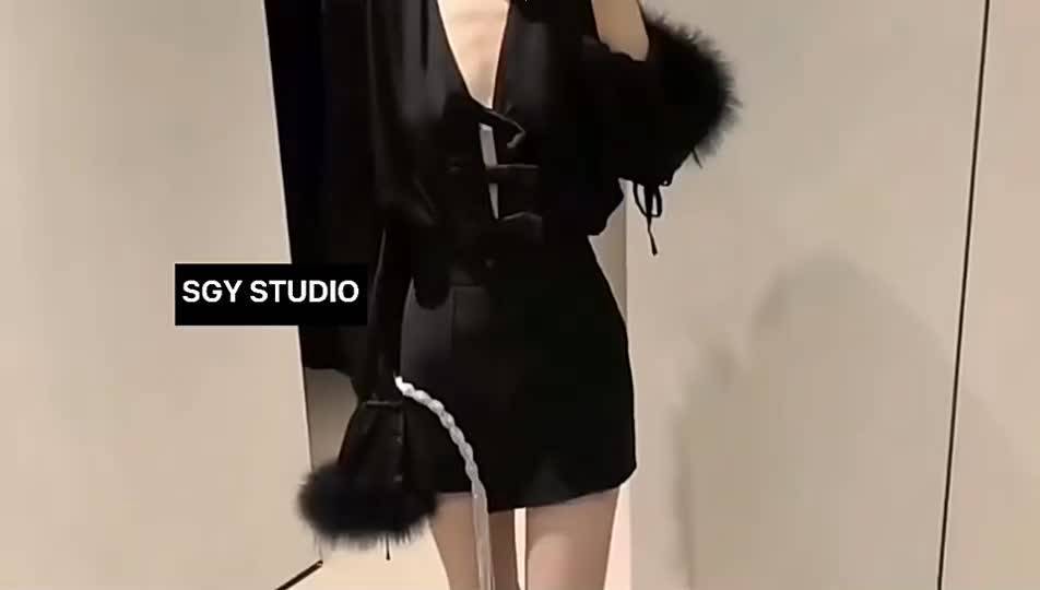 Áo liền thân siêu sexy bộ nữ thần tay dài long thật váy liền thân mặc trong B006 HÀNG QUẢNG CHÂU | BigBuy360 - bigbuy360.vn