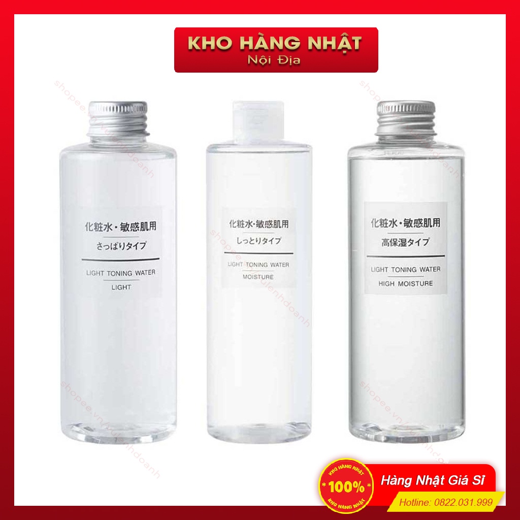 Nước hoa hồng Muji Light Toning Water 200ml