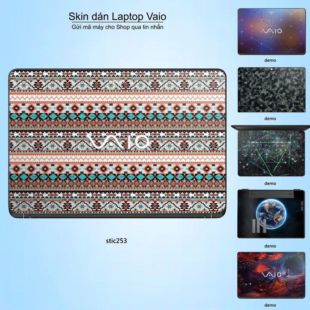 Skin dán Laptop Sony Vaio in hình South Western - stic253 (inbox mã máy cho Shop)