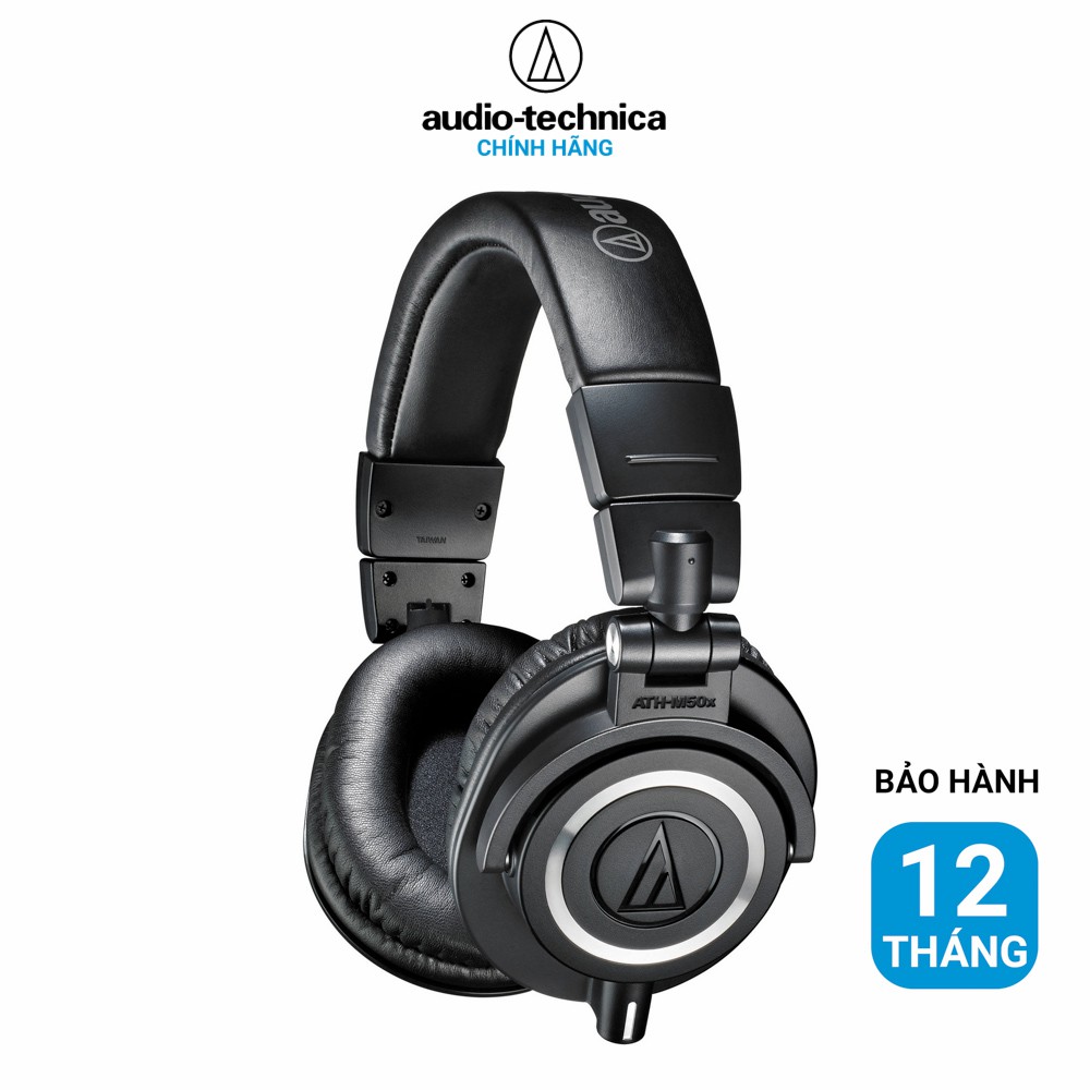 Tai nghe phòng thu Audio-technica ATH-M50X Kiểm âm chuyên nghiệp Hàng chính hãng bảo hành tại Vi
