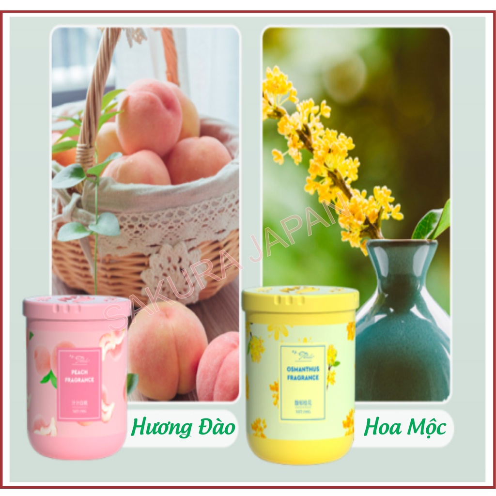 Sáp thơm phòng CozyBin khử mùi phòng ngủ nhà vệ sinh toilet ô tô với 4 mùi hương tự nhiên 200g